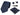 Paisley Neck Navy Tie Gift Set Pocket Square Cuff Links Tie Floral Satin