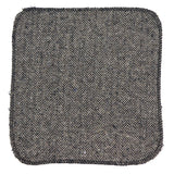 281 - Men's Oak Herringbone Tweed Wool Tie & Handkerchief 2"