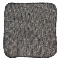 281 - Men's Oak Herringbone Tweed Wool Tie & Handkerchief 2"