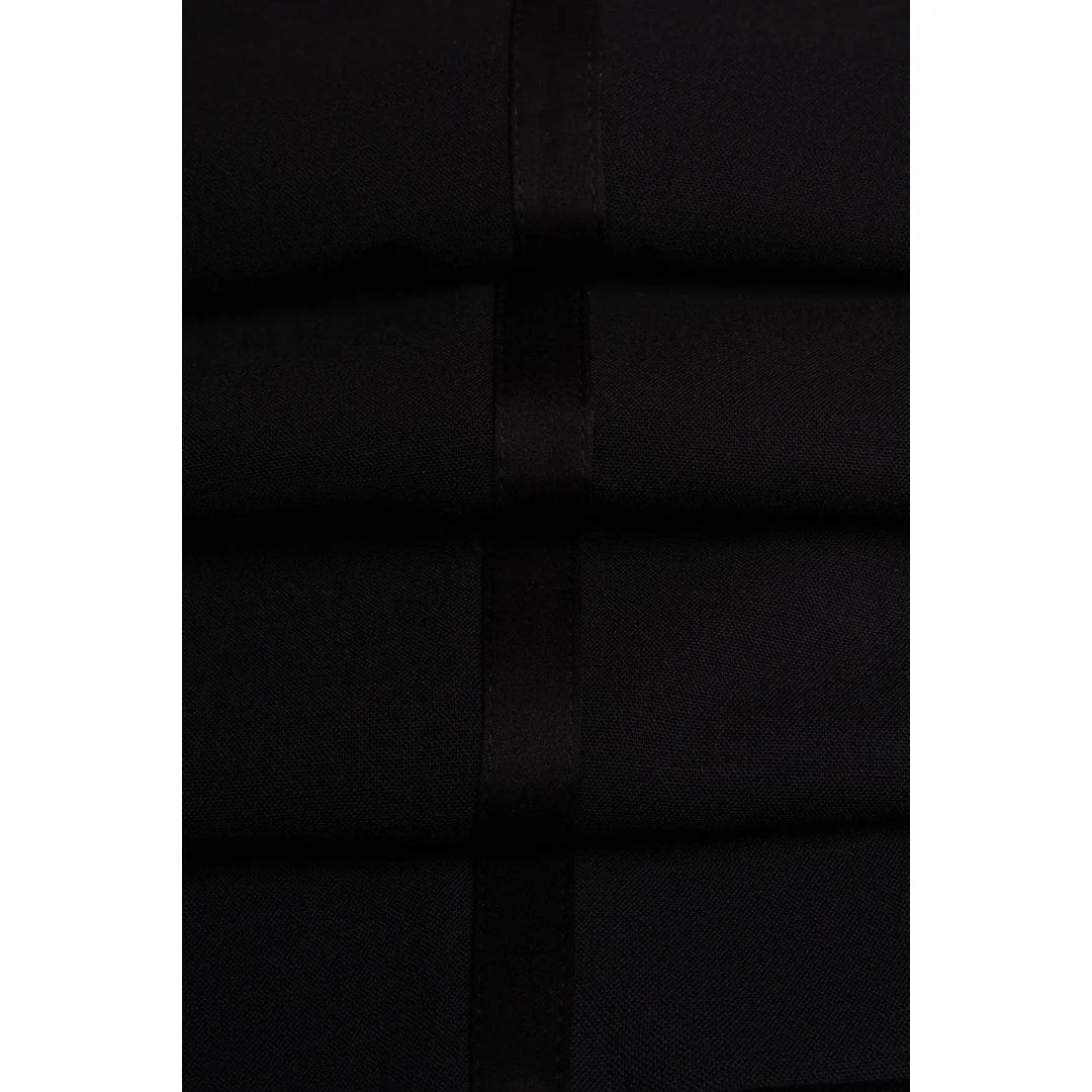 Aspen - Men's Plain Black Tuxedo Blazer