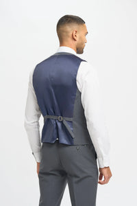 Bond - Men's Charcoal 3 Piece Tailored Fit Suit