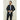 Men's Classic Collar Wool Blend Black Overcoat