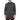 Men's Classic Collar Wool Blend Grey Overcoat