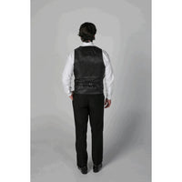 Ford Men's Black 3-Piece Classic Tuxedo Suit with Satin Lapels
