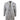Francis Men's Grey 3-Piece Wedding Suit with Tan Brown Check and Velvet Trim