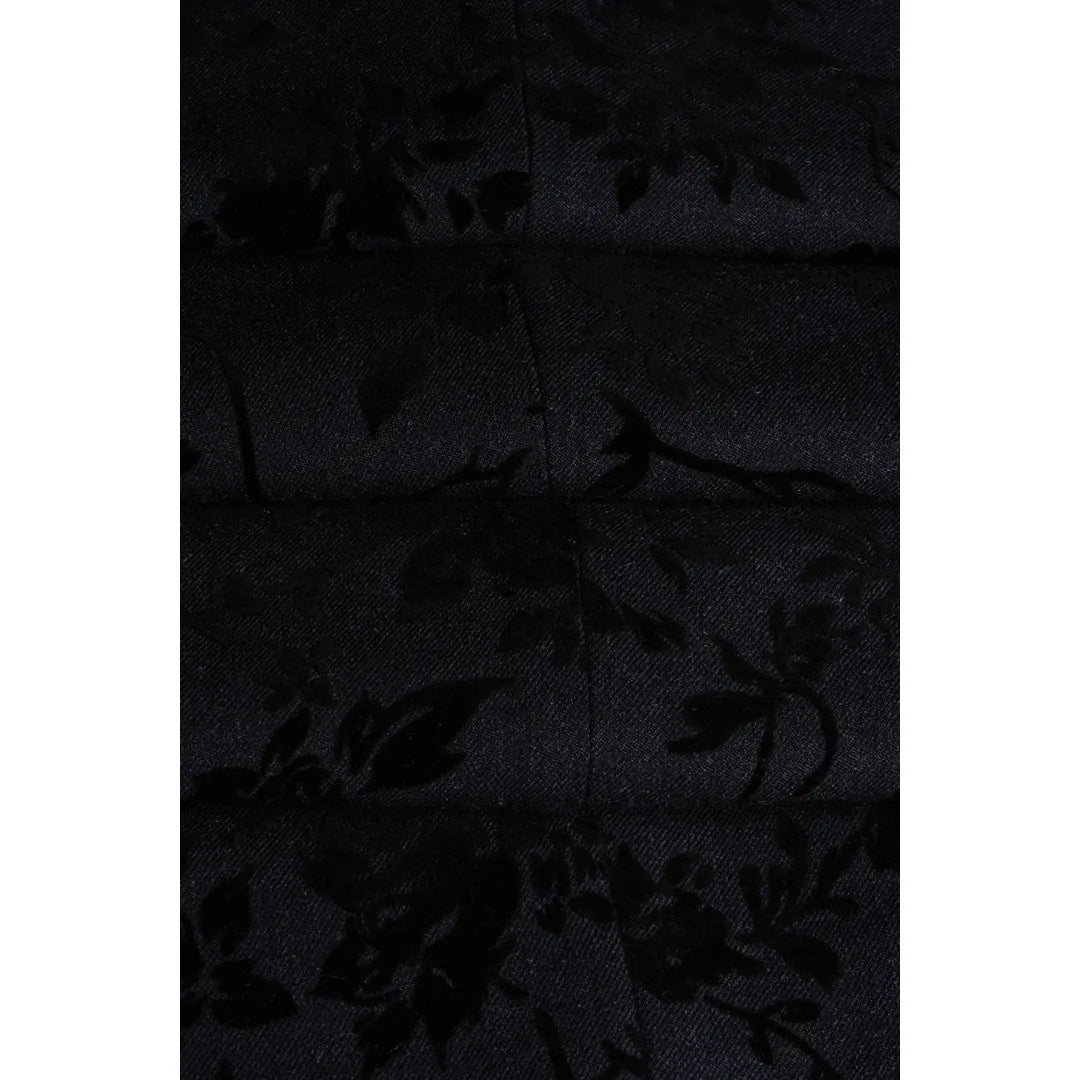 Georgi - Men's Black Floral Blazer