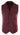 Mens Real Suede Leather Burgundy Smart Casual Gilet Waistcoat Vintage Retro