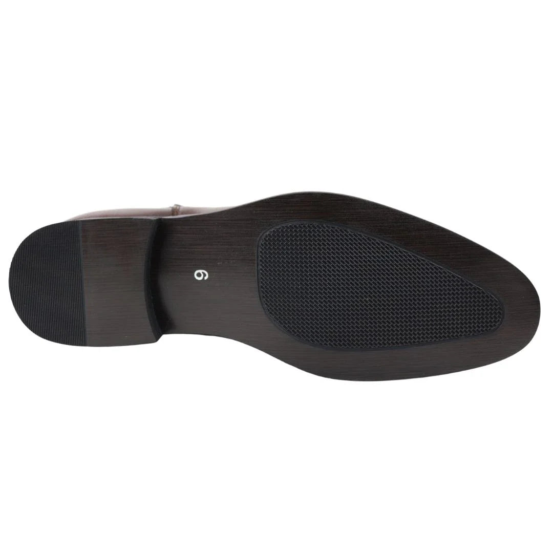 Men's Chelsea Slip On Brown Ankle Boots