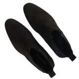 Men's Slip On Black Suede Leather Lined Chelsea Boots