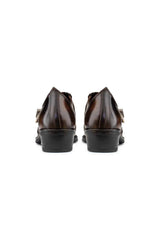 Mens Real Leather Riding Shoes with Buckle