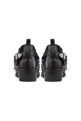Mens Real Leather Riding Shoes with Chain