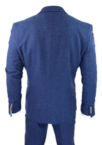 Cavani Orson - Blue Twill 3 Piece Suit