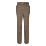 Boys 3 Piece Brown Suit Tweed Check Vintage Retro Tailored Fit 1920s