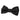 Men's Bow Tie Pocket Square Cuff Links Gift Set Black Color