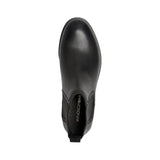Sergio - Men's Black Slip On Leather Chelsea Boots