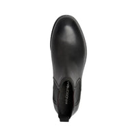 Sergio - Men's Black Slip On Leather Chelsea Boots