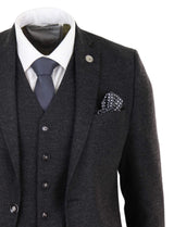 Mens Black Vintage 1920s Suit