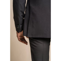 Tux - Men's Black Tuxedo 2 Piece Classic Wedding Suit
