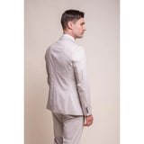 Valencia Men's Classic Cream 3-Piece Wedding Suit