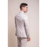 Valencia Men's Classic Cream 3-Piece Wedding Suit