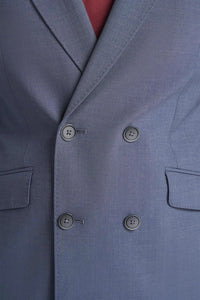 Victorious - Men's Grey 2 Piece Double Breasted Suit