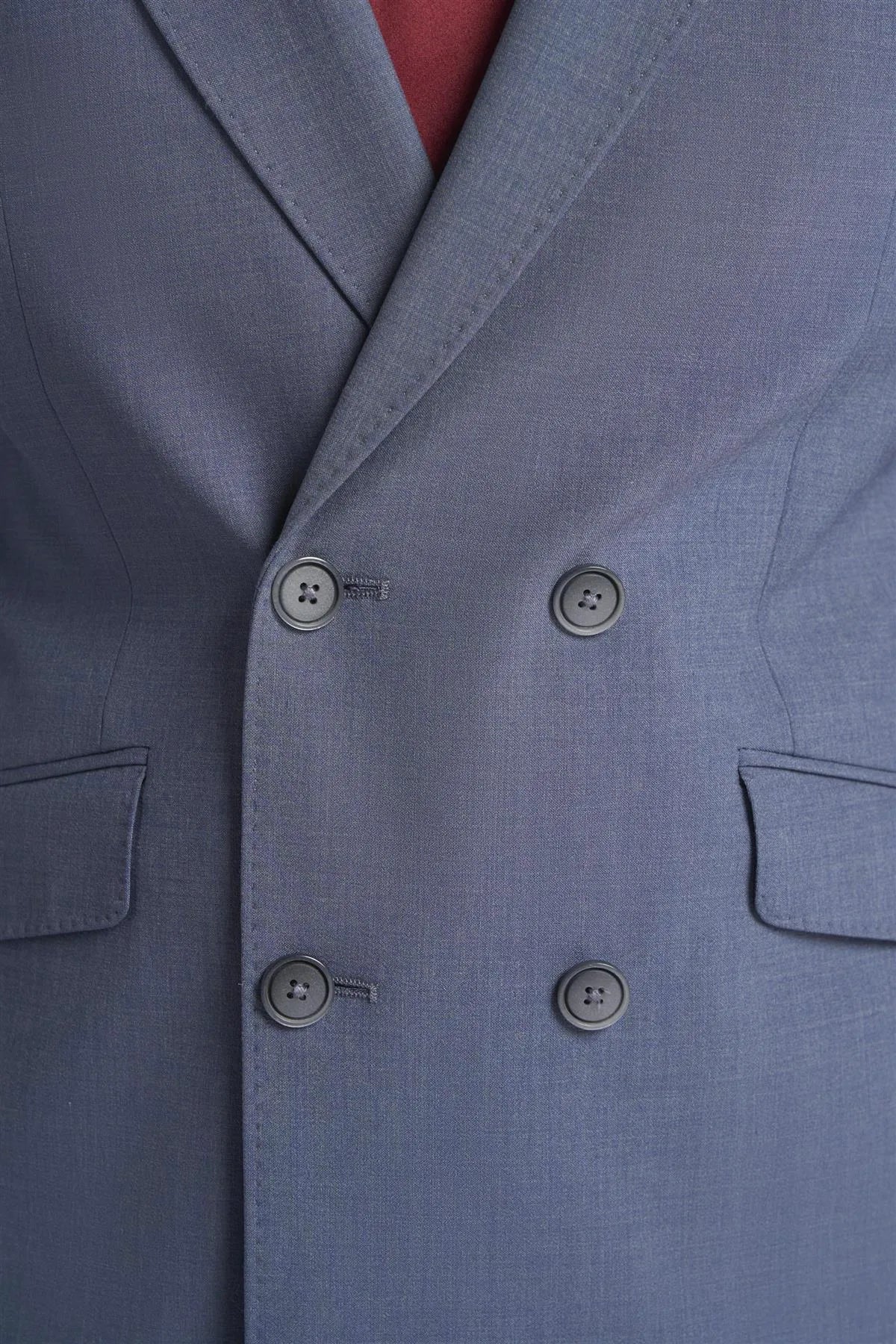 Victorious - Men's Grey 2 Piece Double Breasted Suit