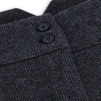 Women Grey Tweed Herringbone Trousers 1920's Peaky Tailored Fit Vintage Retro